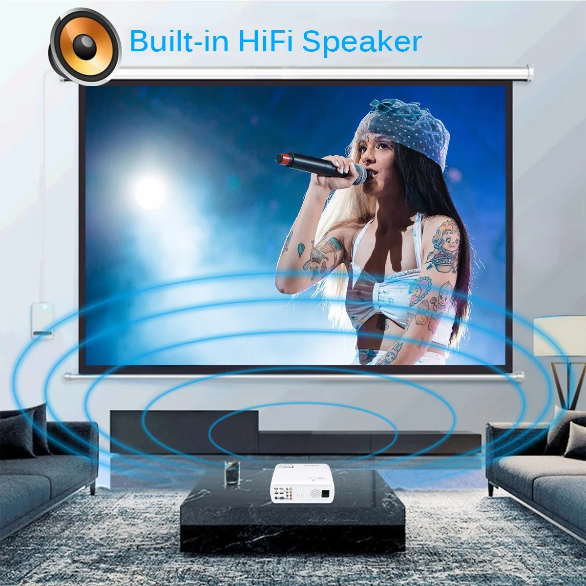 Excelvan BL23 домашний проектор 2600 люмен портативный мини светодиодный Full HD проектор 800*480 разрешение поддержка 1080P 3D домашний кинотеатр
