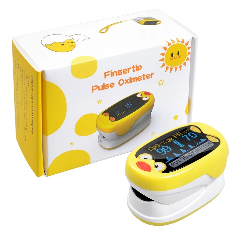 Yellow K1 ELERA педиатрический пальцевой Пульсоксиметр неонатальный кислород крови для детей Перезаряжаемый USB насыщение младенец Oximetro pediatrico - Цвет: Yellow K1