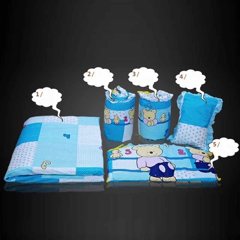 Детское постельное белье из чистого хлопка 5 бумажных комплектов детская