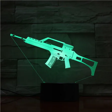 Светодиодсветодиодный лампа Luminaria 3D 5 В USB настольная для автомата 7 цветов