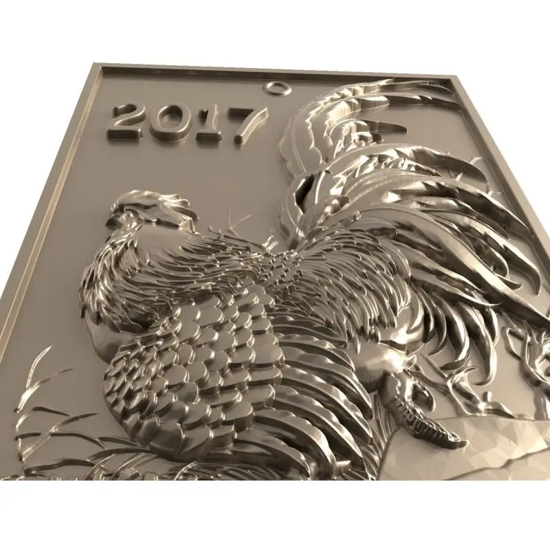 2017 _ рельефная 3d модель петух для ЧПУ STL формат рельеф artcam vectric aspire|stl relief|3d model stlmodel