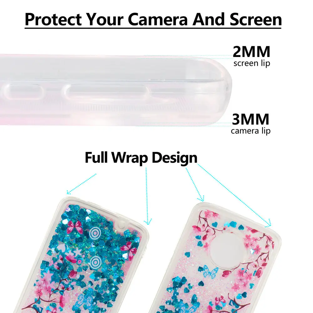 Quicksand Case For Motorola Moto Z3 Play Dynamic Liquid Glitter Stars Soft TPU Phone Cover Shell Bag MotoZ3 Z3Play |