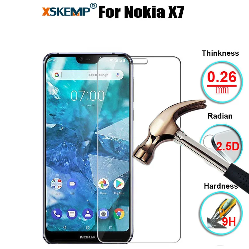 Ультра тонкий закаленное Стекло Экран протектор царапинам пленка для Nokia X7 8110 4G 2