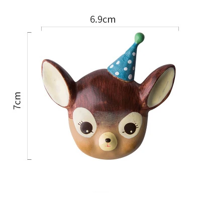 Deer Креативный 3D резиновый магнит на холодильник, милый мультяшный холодильник, украшения, наклейка на холодильник, сувенир, аксессуары для домашнего декора - Цвет: Deer