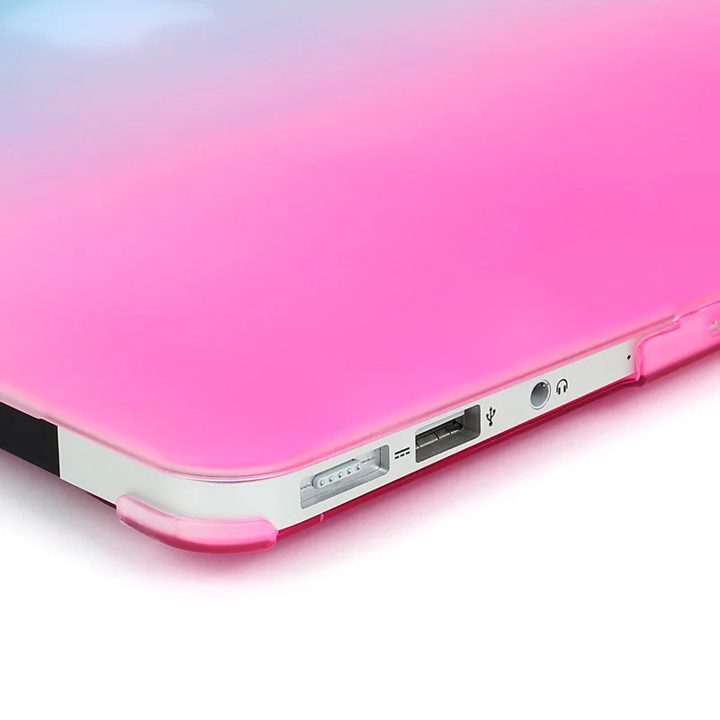 Матовый Радужный жесткий защитный чехол для ноутбука MacBook Air 11 Pro 13/15 дюймов с