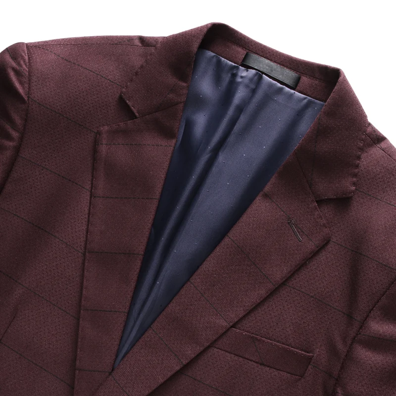 Plyesxale горизонтальный полосатый костюм для мужчин 2018 Slim Fit Мужские свадебные