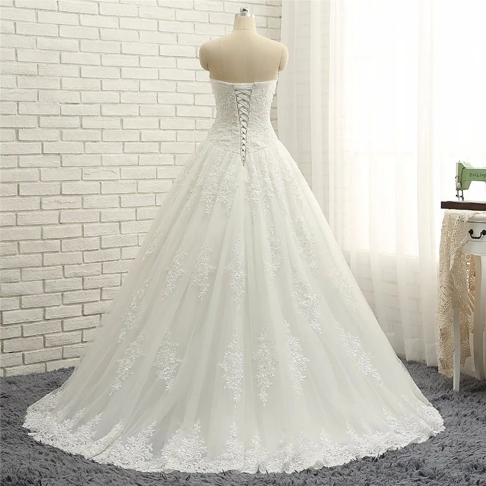 2018 Новое поступление свадебных платьев Robe de Mariee A Line свадебное платье без
