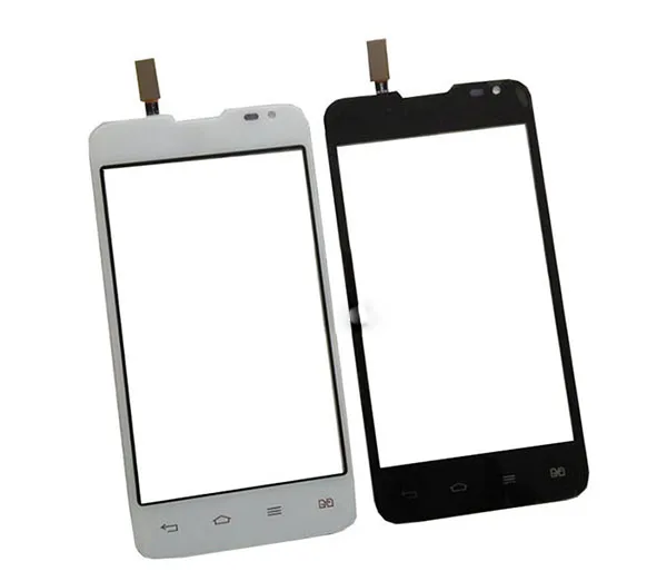 Для LG L65 D285 Dual SIM сенсорный экран Стекло Объектив дигитайзер Передняя стеклянная панель Черный Белый цвет с лентой