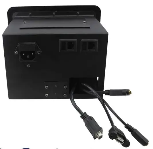 Пневматическая ручная Механическая розетка с блокировкой US power и VGA HDMI настольная