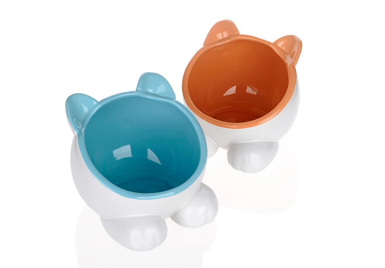 Hoopet Pet Cat прекрасная керамическая чаша еда чаша для кормления еда водная миска Удобная чаша для хранения