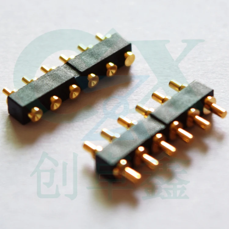 Женский Мужской 6pin 2 0*7 5 мм SMT pogo контактный разъем золотое покрытие для