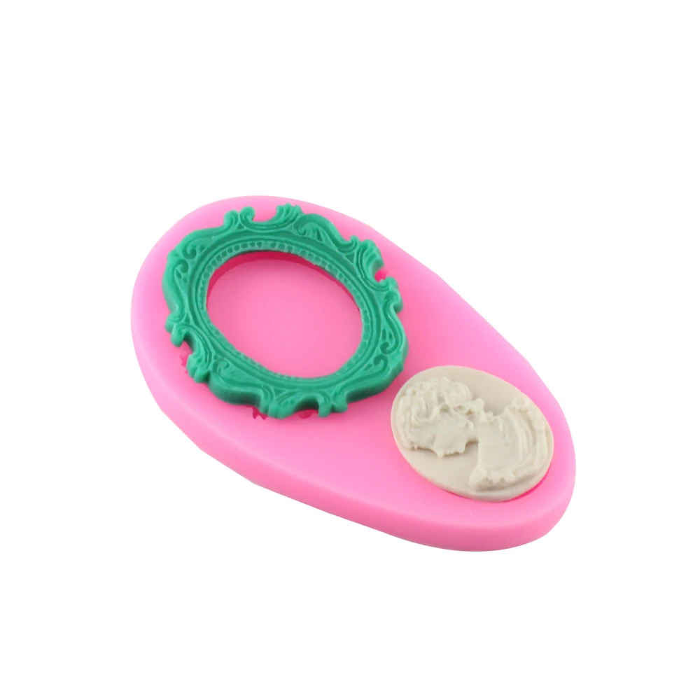 Зеркало Фондант Торт украшение Рамка свадьба украшения для тортов силиконовые