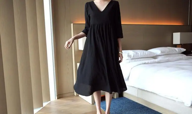 Платья для беременных Одежда одежда с коротким рукавом и v-образным вырезом 2