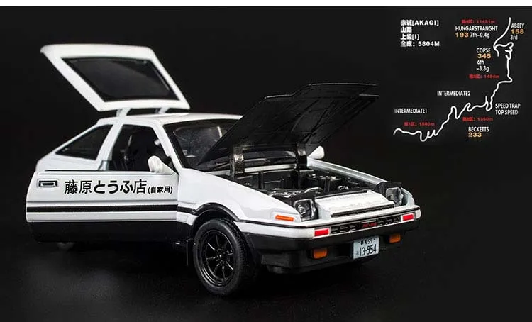 1:28 игрушечная машинка, начальная D AE86, металлическая игрушка, литая машинка, литые под давлением и игрушечные транспортные средства, модель автомобиля, миниатюрная модель автомобиля, игрушки для детей