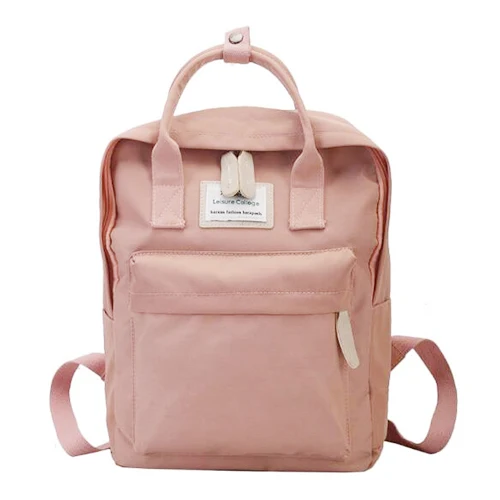 pink Женский холщовый рюкзак для мужчин и девочек, сумка на плечо для ноутбука, школьные сумки для книг для подростков, повседневный рюкзак для путешествий, Большой Вместительный рюкзак - Цвет: pink