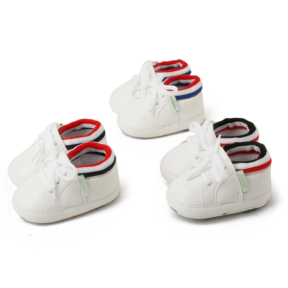 

Delebao Autumn/Winter New Design Baby Shoes High Ankle Hook & Loop Warm Toddler Shoes Infant Lace-up Fist Walkers