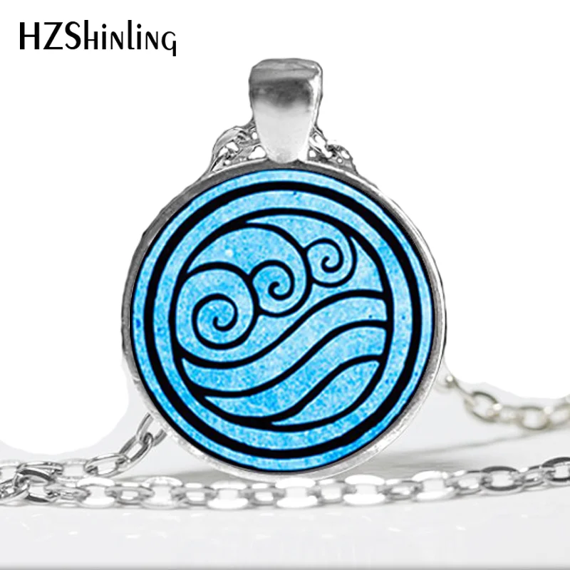 HZ A108 Avatar spoondrift The Last Airbender Water Tribe sea wave Necklace фото стеклянные купольные украшения