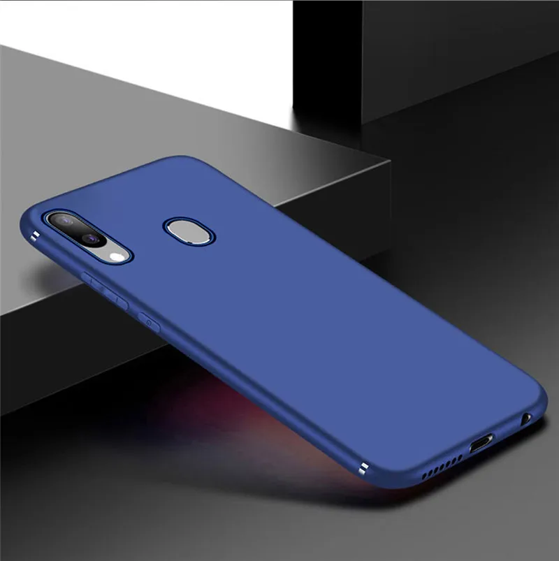 Синий Матовый чехол для samsung Galaxy A40 чехол Роскошный мягкий силиконовый Полный Чехол тонкий чехол для samsung Galaxy A40 A 40 A40s A 40S Чехол - Цвет: Синий
