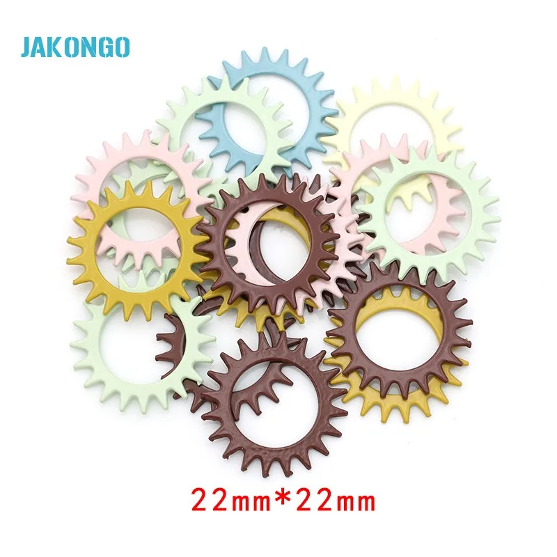 JAKONGO Смешанная живопись Punk Gear Charms для самостоятельного изготовления ювелирных
