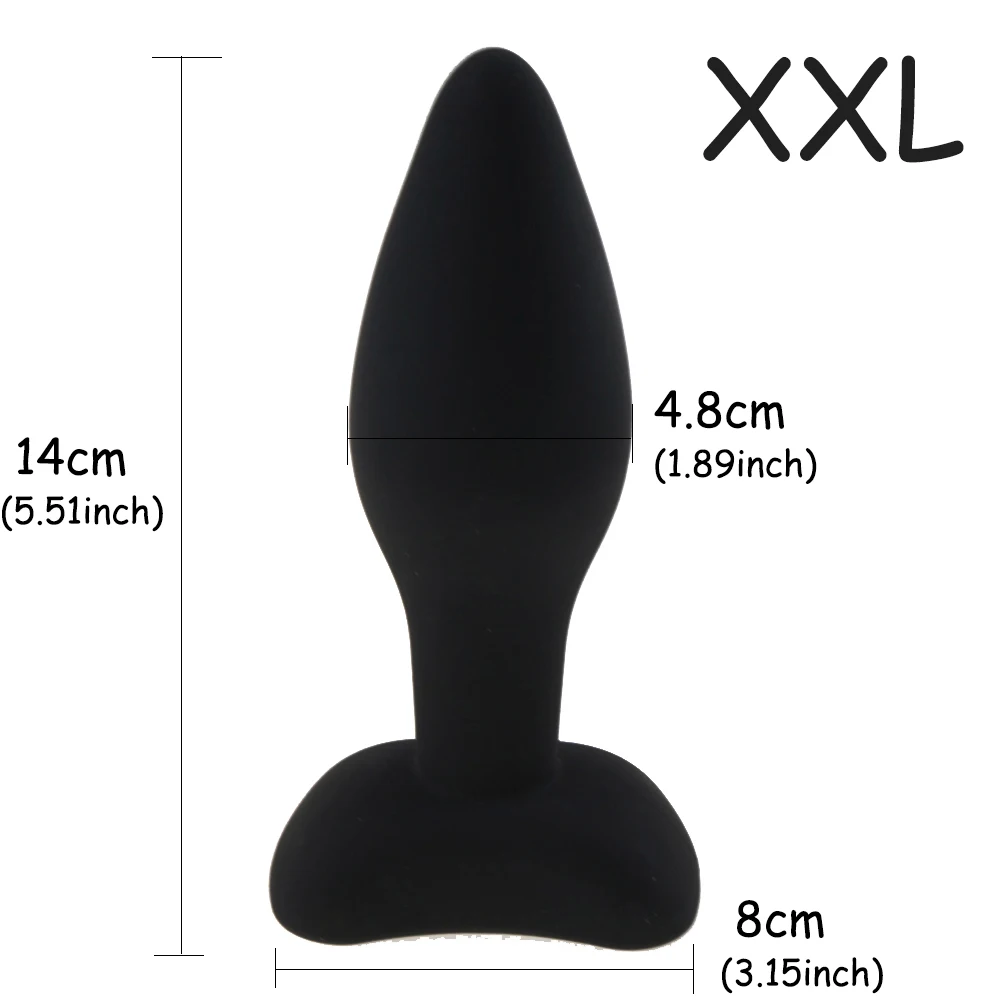 Анальная пробка 3 размера силиконовая большая стандартная эротические игрушки