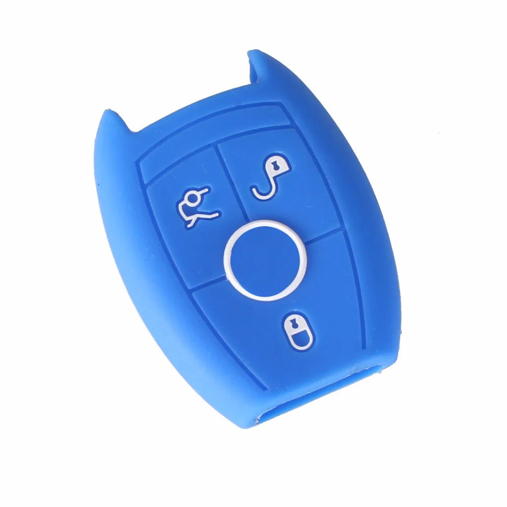 KEYYOU 3 кнопки силиконовый для ключа автомобиля чехол Mercedes Benz W203 W211 CLK C180 E200 AMG C E S