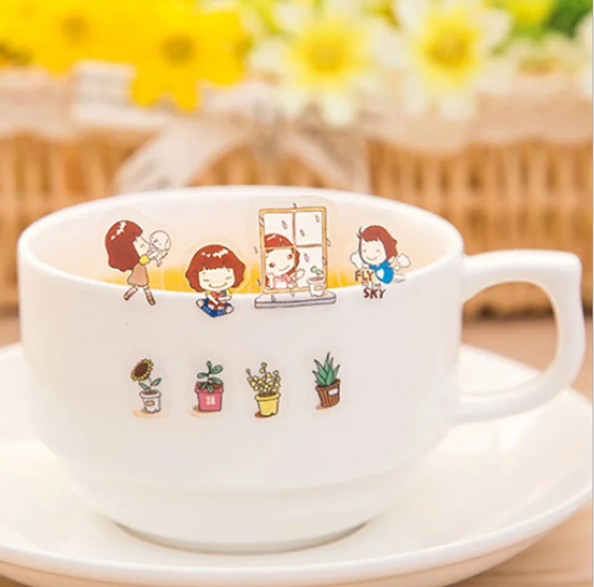 5 шт покроя девушка наклейки на стену для малышей и детей постарше награда милая