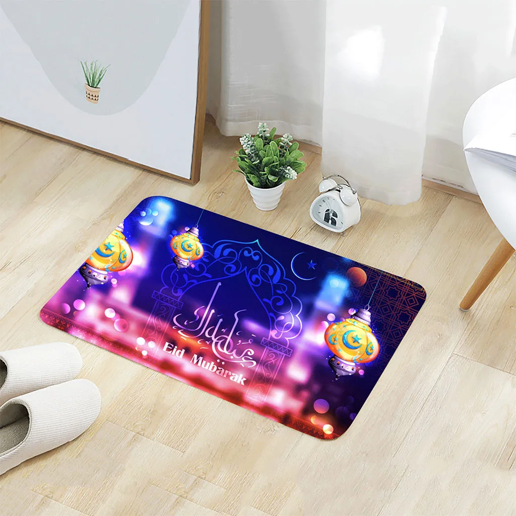 Ramadan Festival удобный квадратный фланелевый кухонный нескользящий коврик 40x60 см