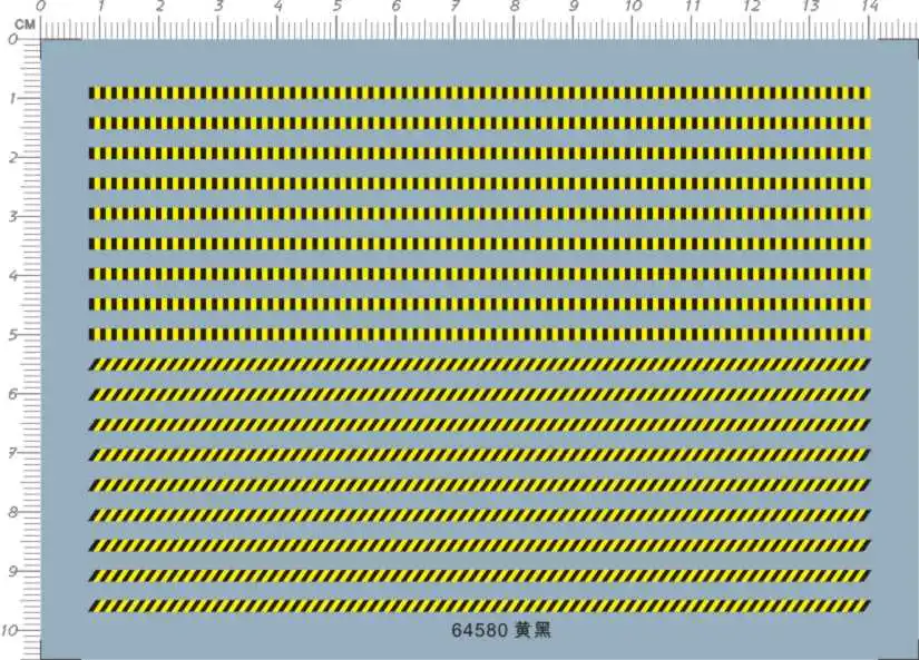 A6 желтый/черный/белый/красный/предупреждающий набор моделей в полоску наклейка