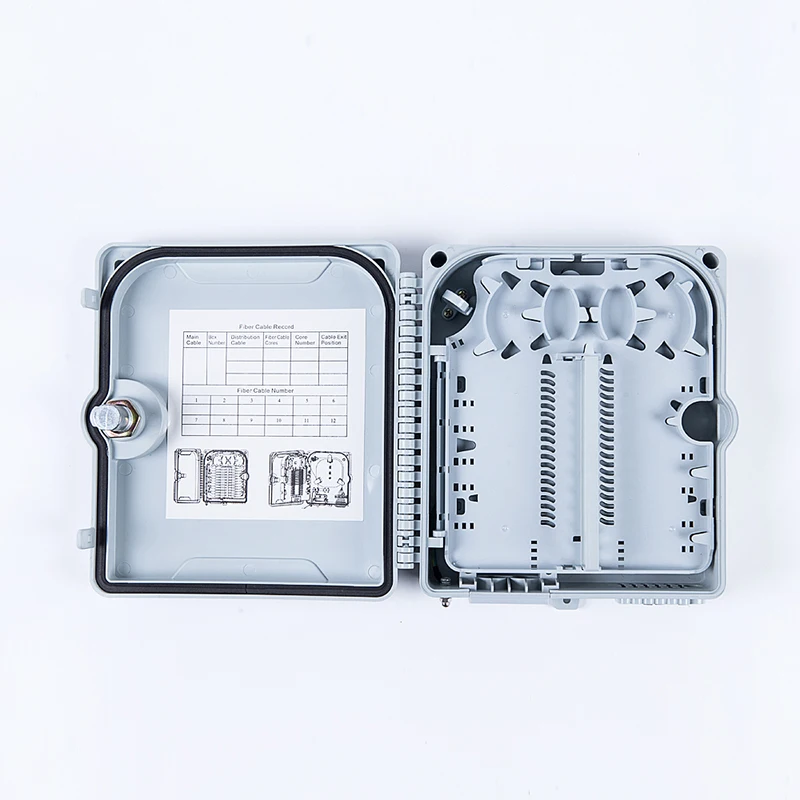 Оптоволоконная распределительная коробка FTTH 12 жильная оптоволоконная
