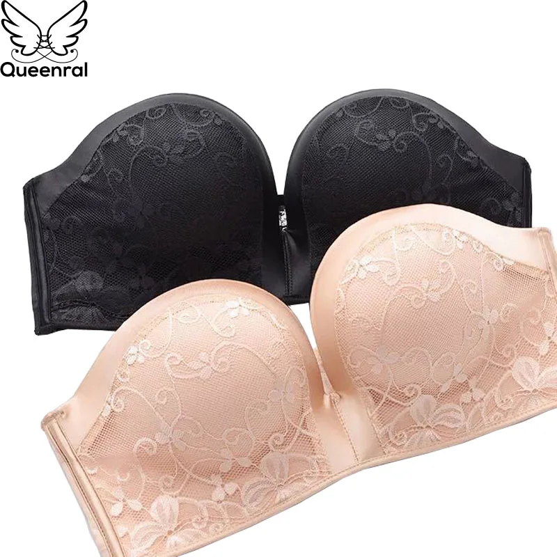 Queenral 32 38 AB чашки бюстгальтеров для Для женщин Бесшовные Push Up невидимые без