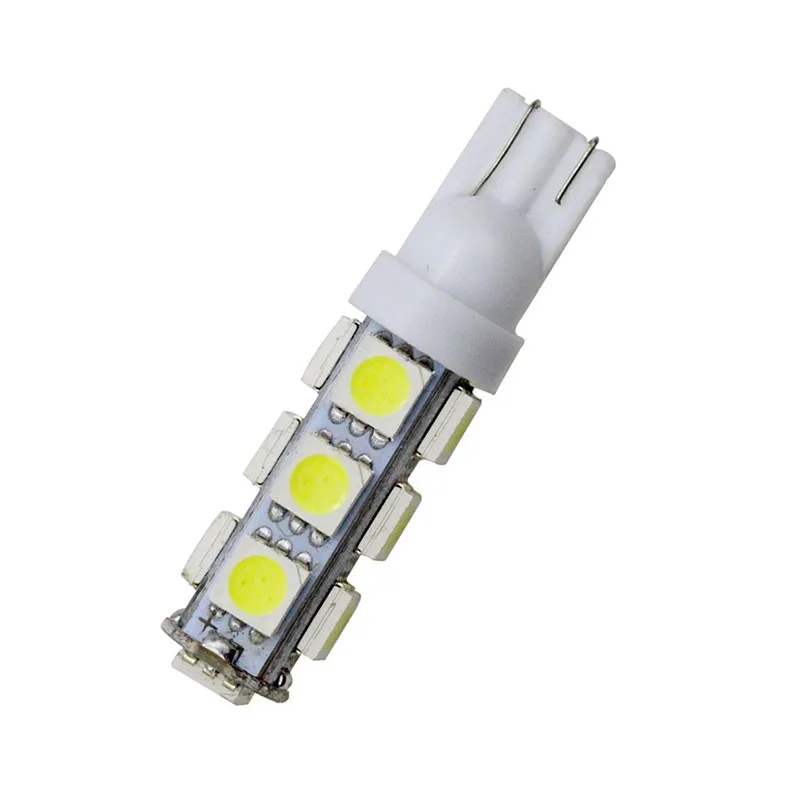 Лейтес 300 шт.; ; детское нижнее белье T10 13 SMD светодиодный 5050 13SMD 13 светодиодный авто боковые светильник лампа светодиодный W5W 12V Клин лампа автомобиля Светодиодный прожектор светильник