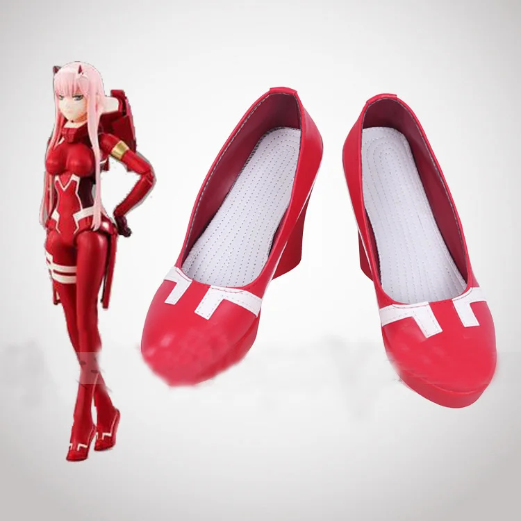 Darling в Franxx ноль два товара 002 красный Косплэй ботинки Хэллоуин Косплэй костюм аксессуары
