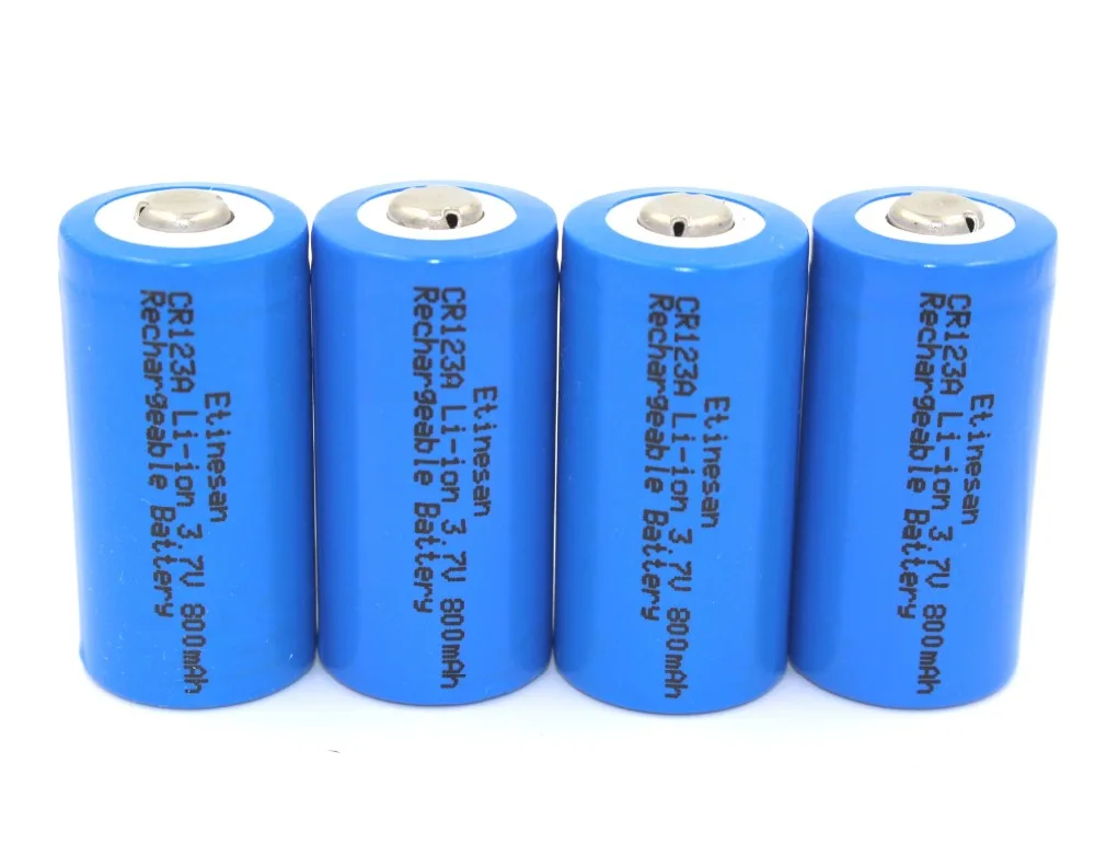 8 шт./лот Etinesan 800 мАч 2/3A CR17335 16340 CR123A LR123A 3 7 V Защищенные Литий ионные