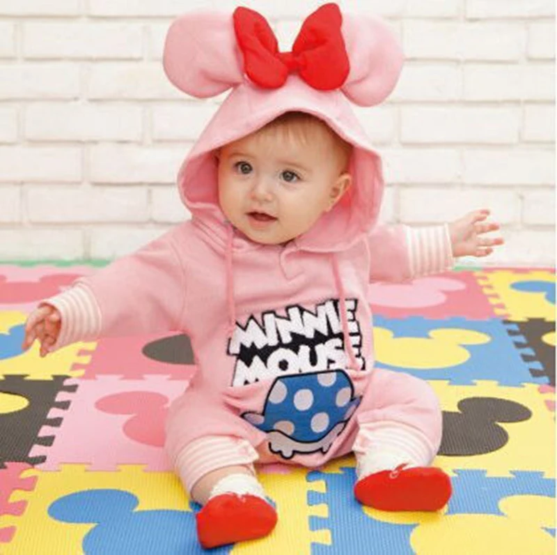 Новая зимняя одежда для маленьких мальчиков милые комбинезоны 1 предмет Детский