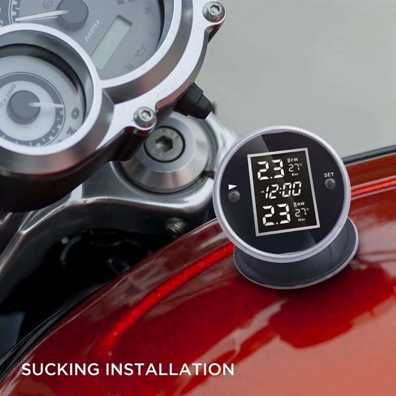 EANOP MT100 TPMS мотоцикл беспроводной датчик давления в шинах для мотоцикла Внешний датчик с часами