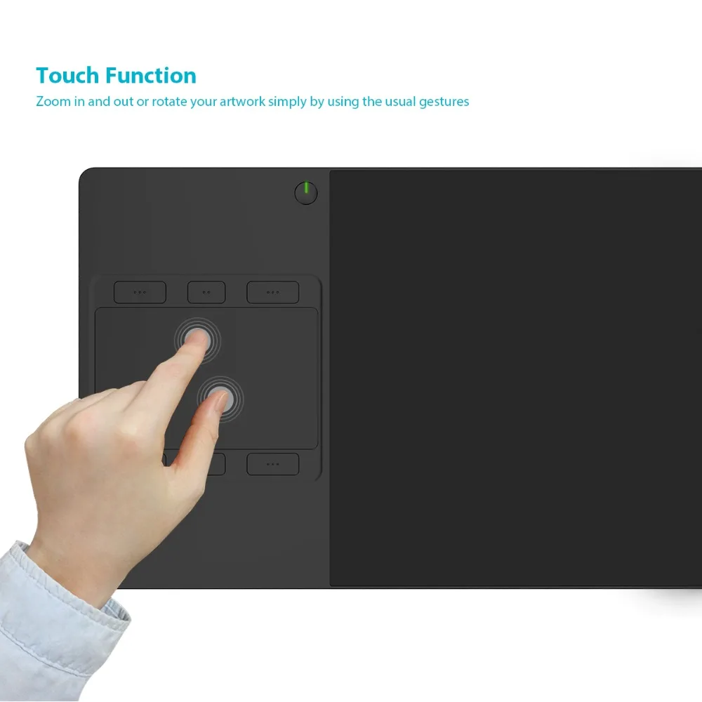 Huion INSPIROY G10T беспроводной цифровой планшет графический планшет ручка и пальчиковая сенсорная панель с 6 Экспресс-клавишами и перчаткой