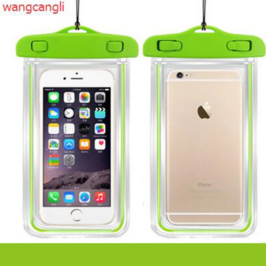 Водонепроницаемая сумка со светящимся подводным чехлом для телефона iPhone X 8 Plus 7 7P