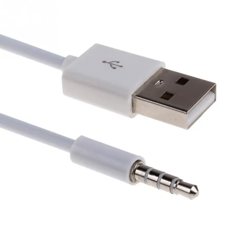 1 м USB Кабель адаптер для передачи данных/зарядки 3 5 мм AUX аудио разъем 2 0 кабель