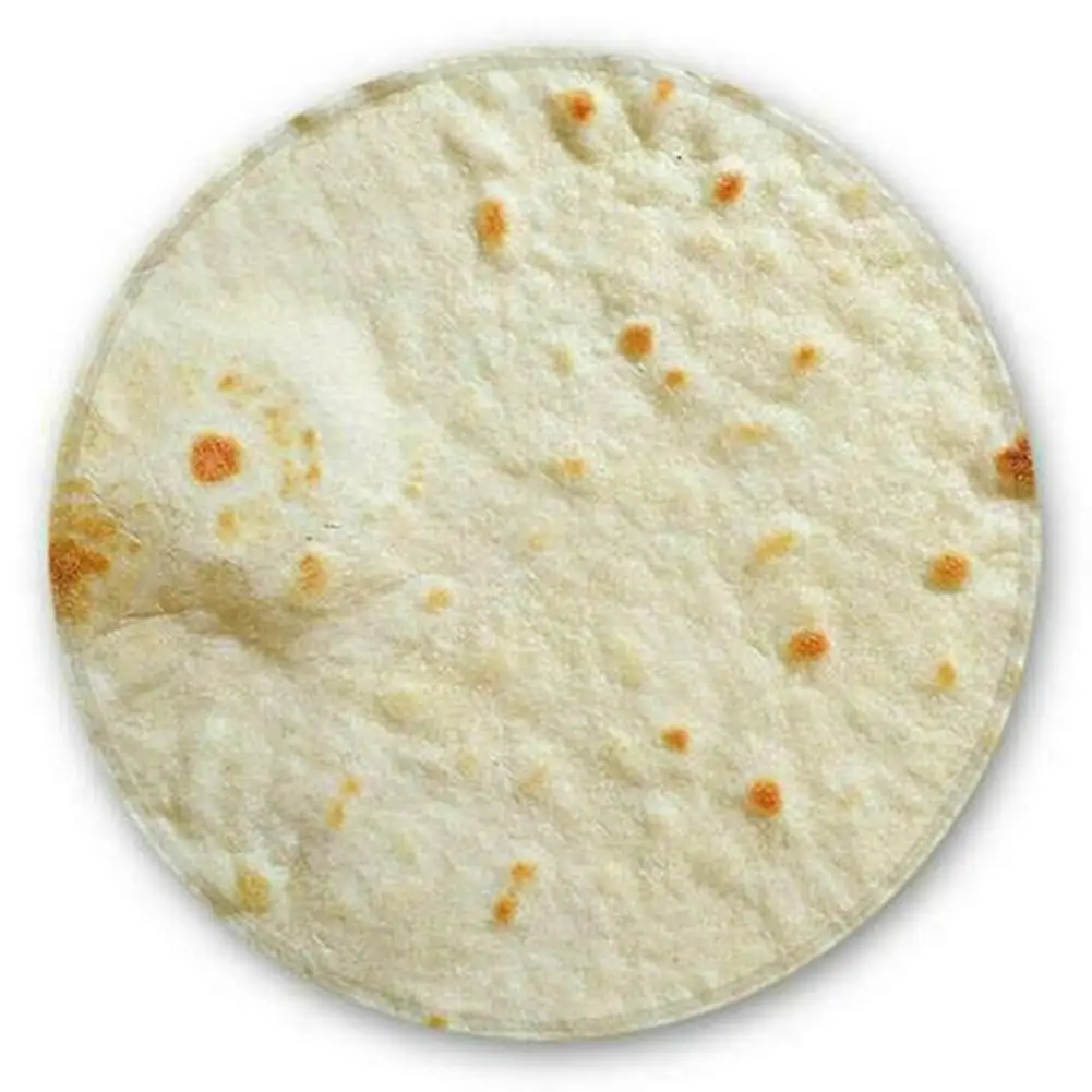 Новое поступление, домашнее милое одеяло Taco Tortilla, круглая форма, одеяло Burrito, домашний офисный теплый коврик, коврик для дома, поставщик