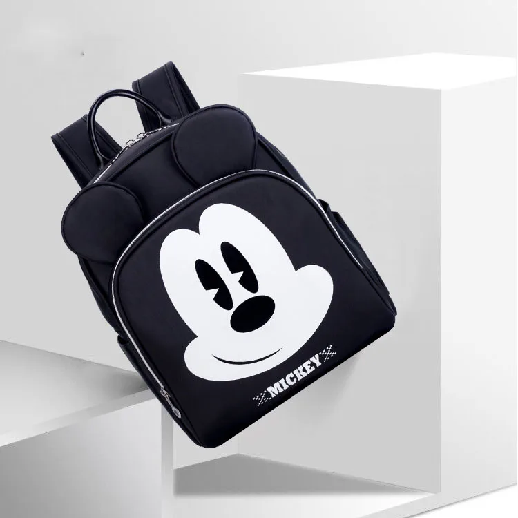 Сумка для подгузников disney, большая емкость, рюкзак для подгузников, водонепроницаемый, для ухода за ребенком, для мамы, рюкзак для путешествий, мультяшный, Микки, детские сумки для кормления - Цвет: 1