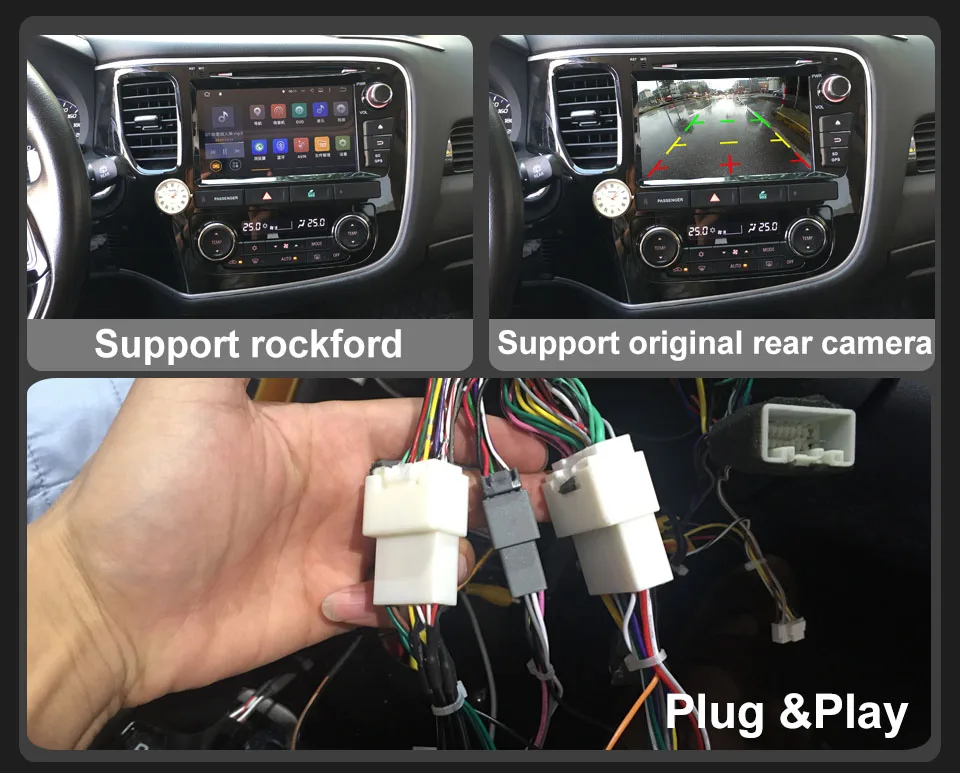 Dasaita " Android 9,0 автомобильный DVD gps плеер Navi для Mitsubishi Outlander с 2G+ 16G четырехъядерный автомобильный радио мультимедиа