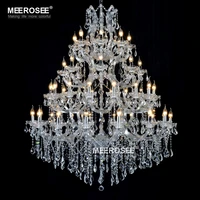 luxurious large crystal chandelier lighting maria theresa crystal light for hotel project restaurant lustres luminaria lamp