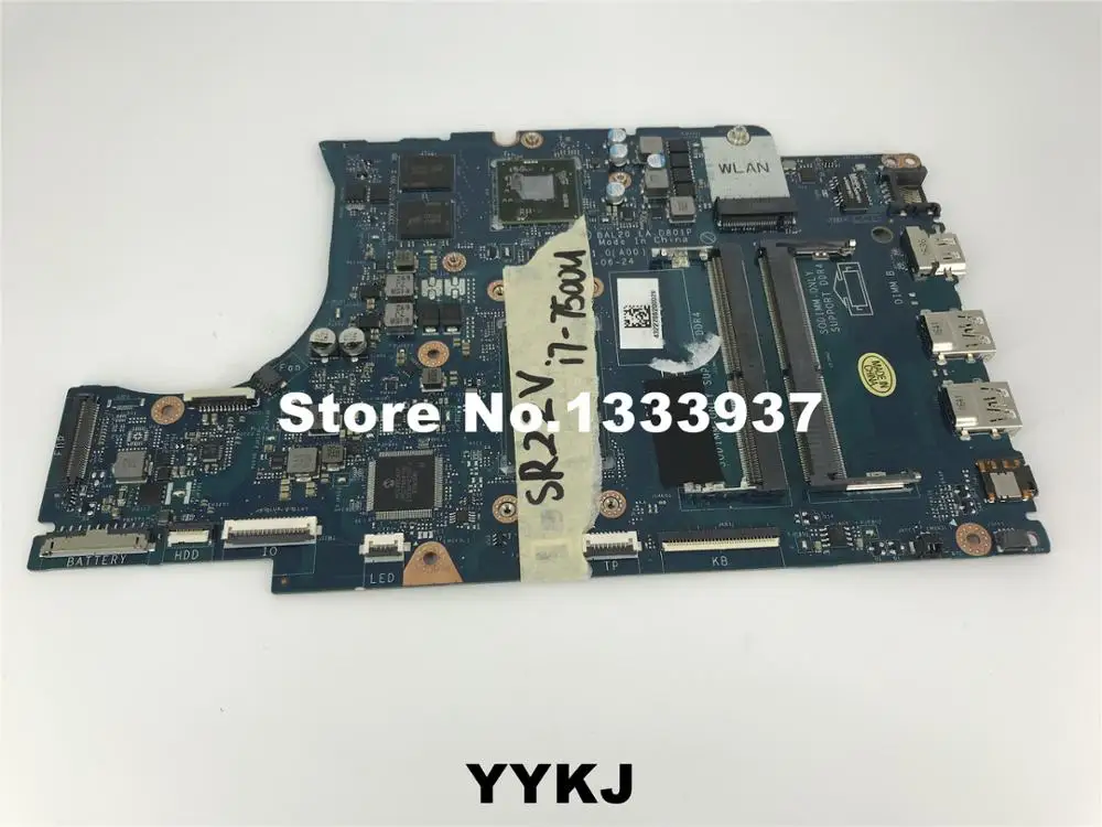 Материнская плата LA D801P i7 7500u BAL20 DDR4 для DELL 5567 5767 ноутбука CN 0KFWK9