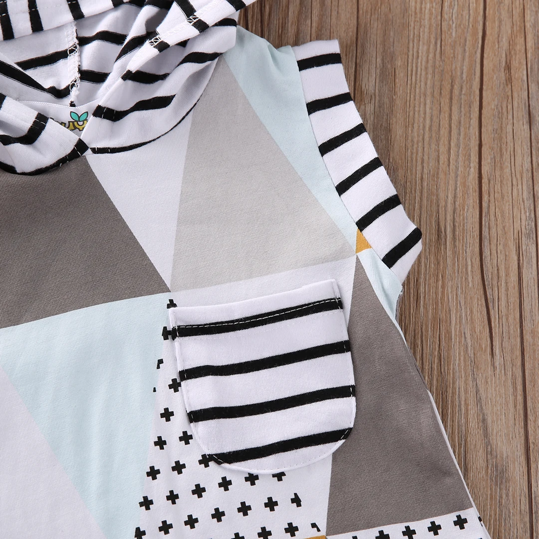 Одежда для маленьких мальчиков и девочек Модный комбинезон без рукавов с