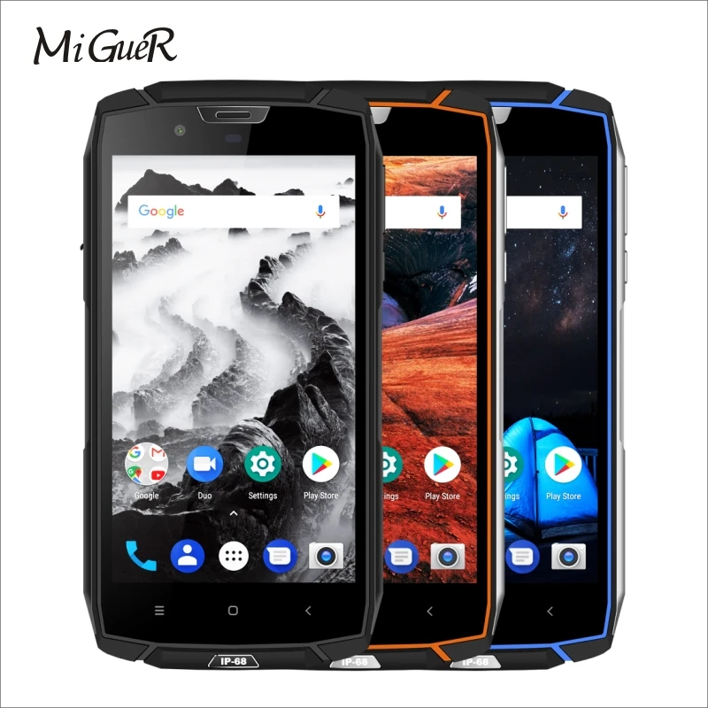 VKworld VK7000 IP68 Водонепроницаемый смартфон 5 2 &quotдюймовый 4 GB + 64 Android 8 0 5600 mAh Face ID 13.0MP