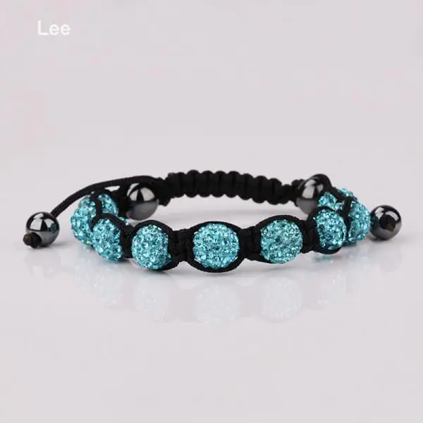 DIY shiny 10mm shamballa crystal bead jonquil bracelet 2015 for women | Украшения и аксессуары