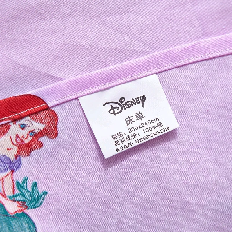 Оригинальный комплект постельного белья Disney Русалка Ариэль 3D декор для спальни