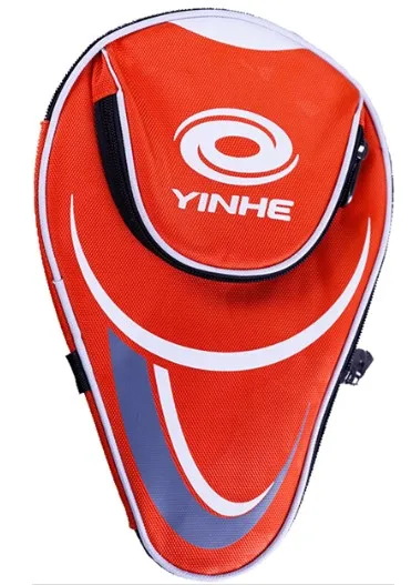 Orange gray YINHE Galaxy сумка для настольного тенниса+ 2 шт Защитные пленки протектор+ 1 х боковая лента для пинг понга чехол набор аксессуаров - Цвет: Orange gray