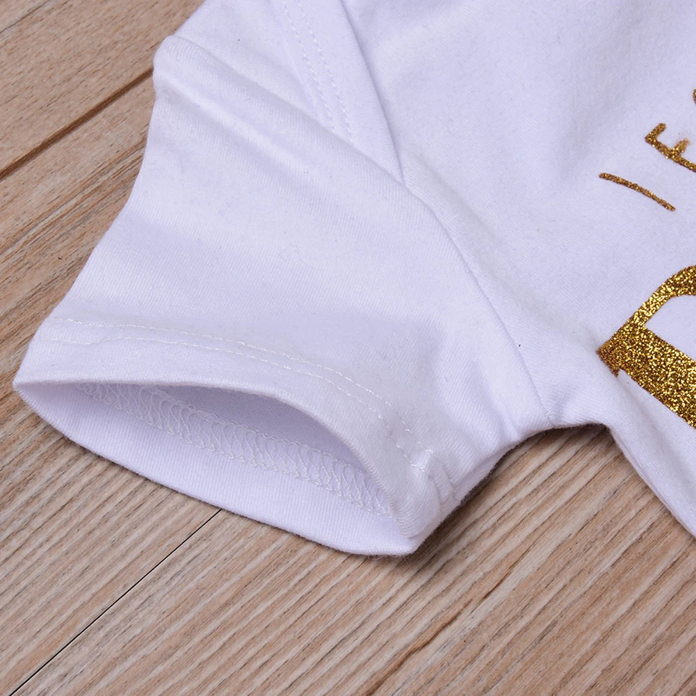 Комплект детской одежды из 4 предметов для девочек хлопковые топы