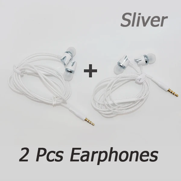 2 Pcs Sliver YOU FIRST 2 шт./лот, проводные наушники-вкладыши 3,5 мм с микрофоном, наушники с громкой связью, длина линии AUX 1,2 м, Ecouteur для телефона - Цвет: 2 Pcs Sliver
